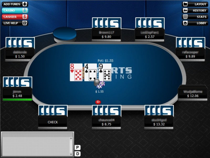 sportsbetting poker tables